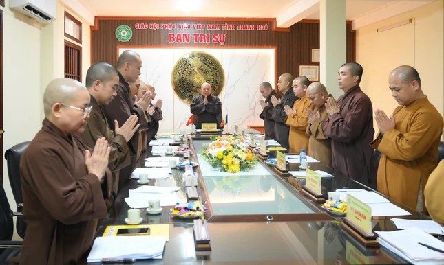 Ban Thường trực Ban Trị sự GHPGVN tỉnh họp triển khai công tác Phật sự trọng tâm